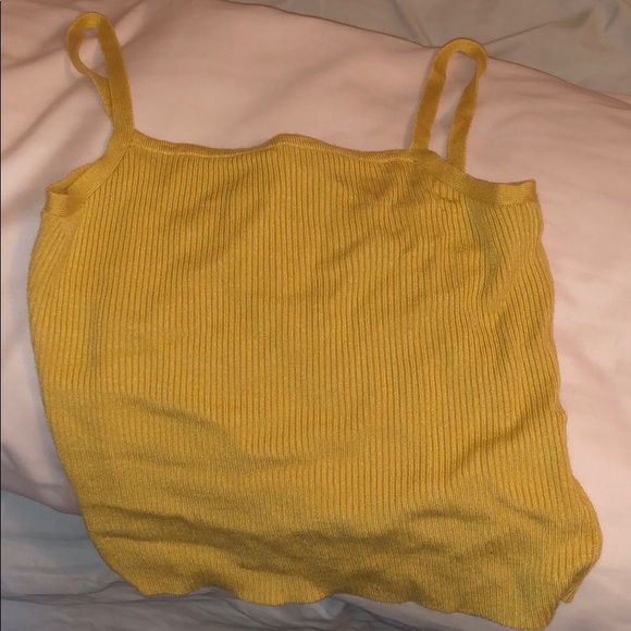 brandy melville yellow tube top